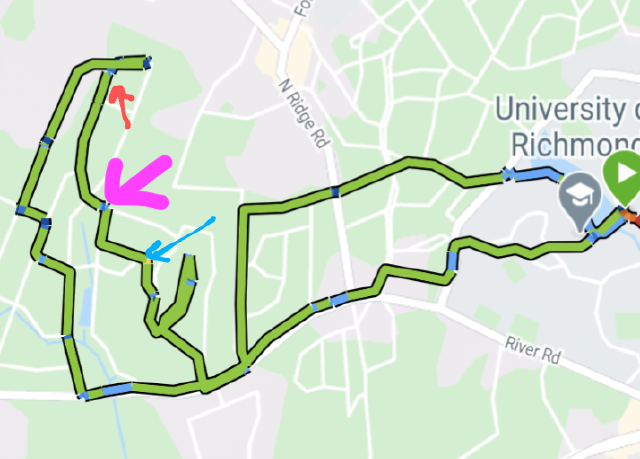 map of running route